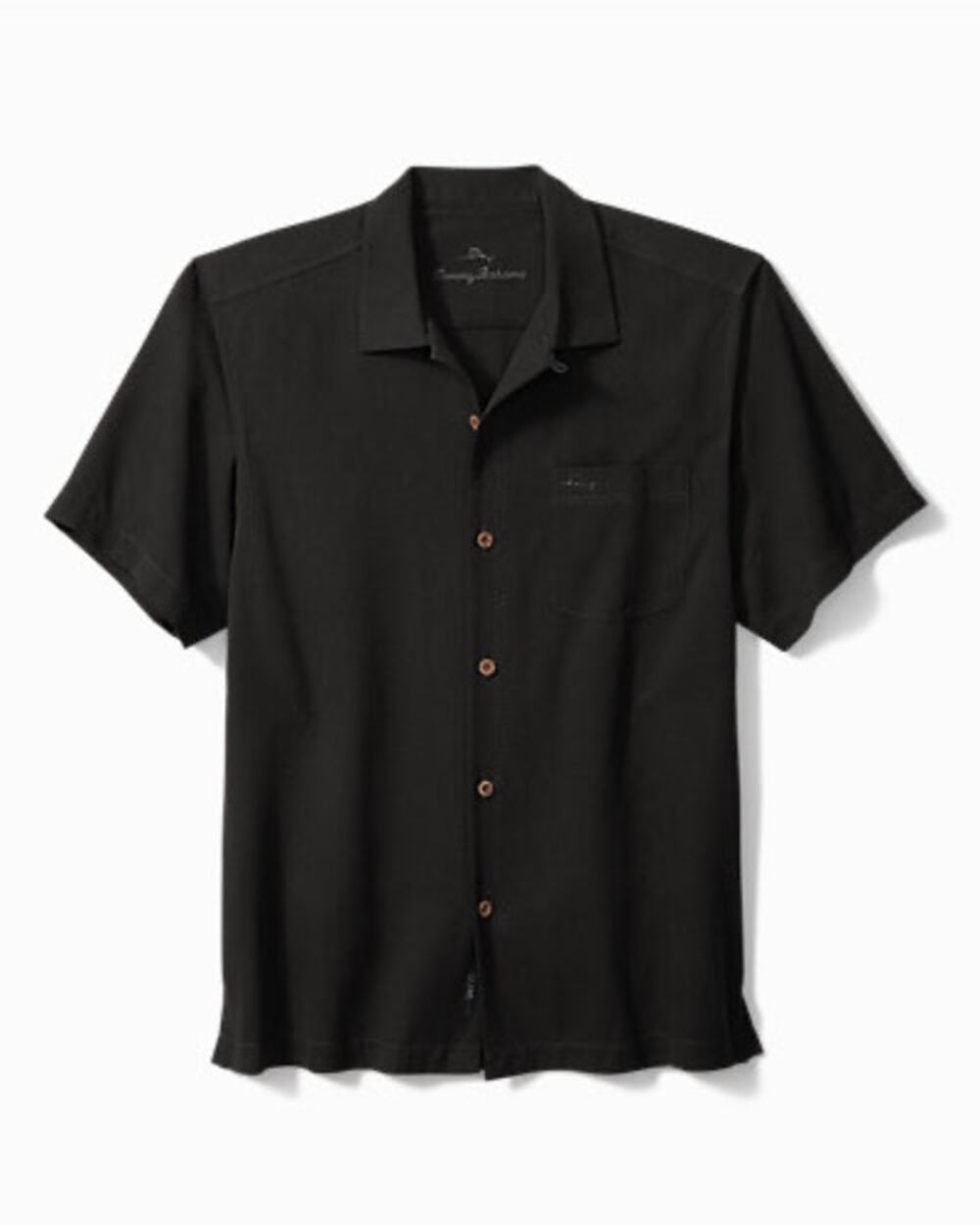 Tommy Bahama Big & Tall Coastal Breeze Check
Island Zone Camp Shirt Black XXL